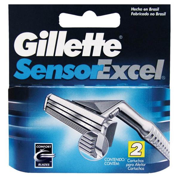 Carga GILLETTE Sensor Excel Com 2 Unidades