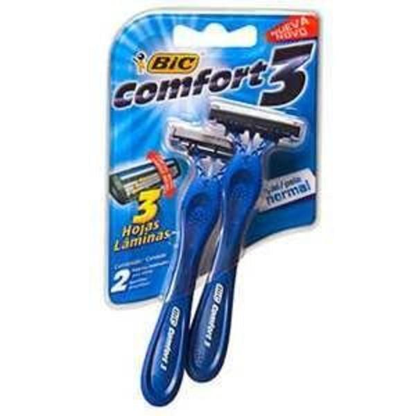 Aparelho de Barbear BIC Comfort 3 Lâminas Normal com 2 unidades
