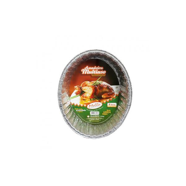 Assadeira Mello Laminada Oval 4L