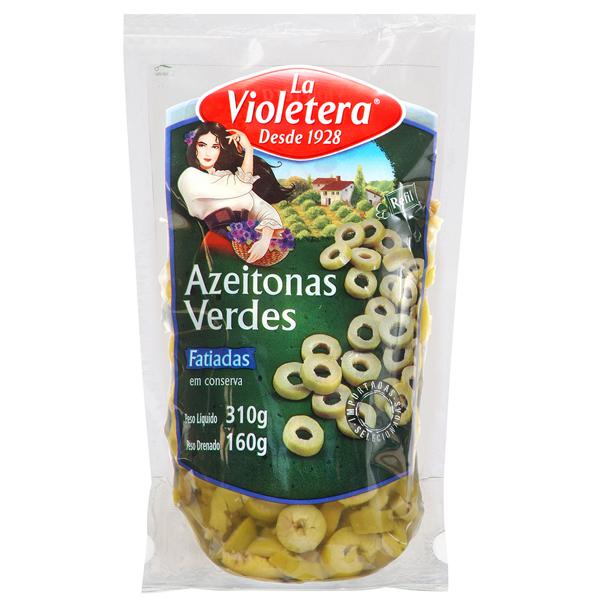 Azeitona Verde LA VIOLETERA Fatiada Sachê 160g