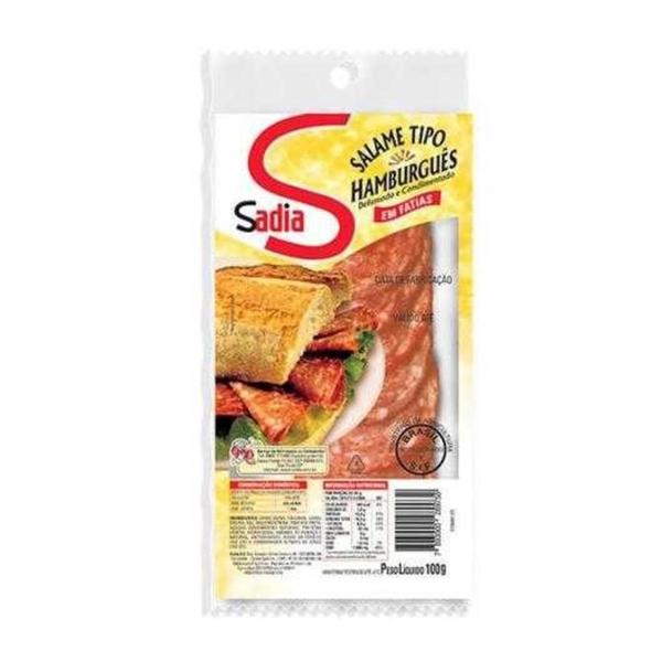 Salame Tipo Hamburguês Fatiado Sadia 100GR