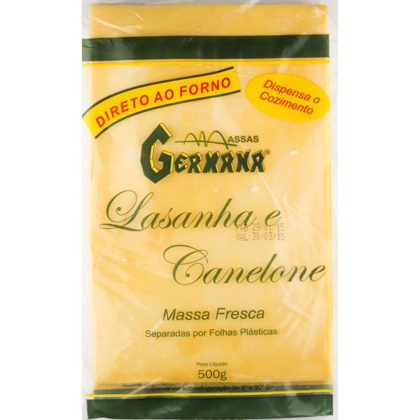 Massa Lasanha GERMANA ao Forno 500g direto ao forno