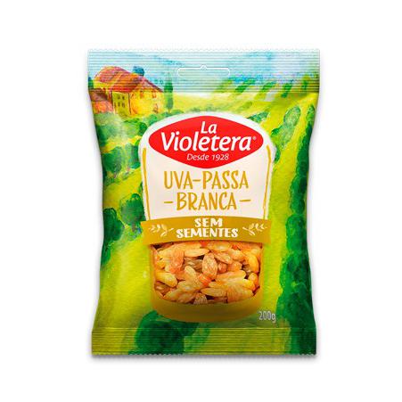 Uvas Passas LA VIOLETERA Branca Sem Semente 200g