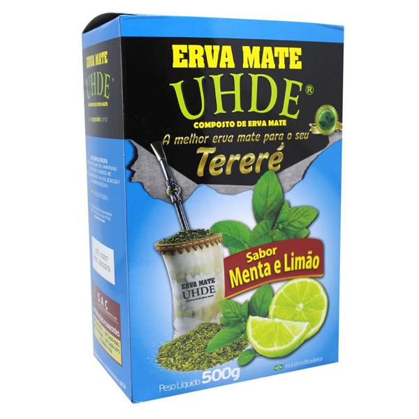 Erva Mate Terere Uhde 500g Cx Menta/Limao