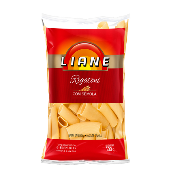 Macarrão LIANE 500g Sêmola Rigatoni