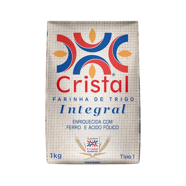 Farinha de Trigo Cristal 1KG Integral