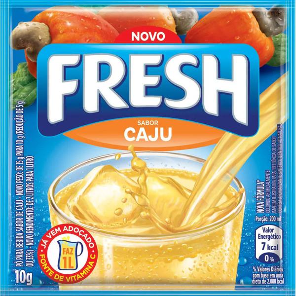 Refresco em Pó FRESH Caju 10g