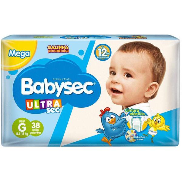 Fralda Galinha Pintadinha Babysec Ultra Sec MEGA G