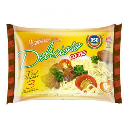 Macarrão Instantâneo BSB Carne 63g