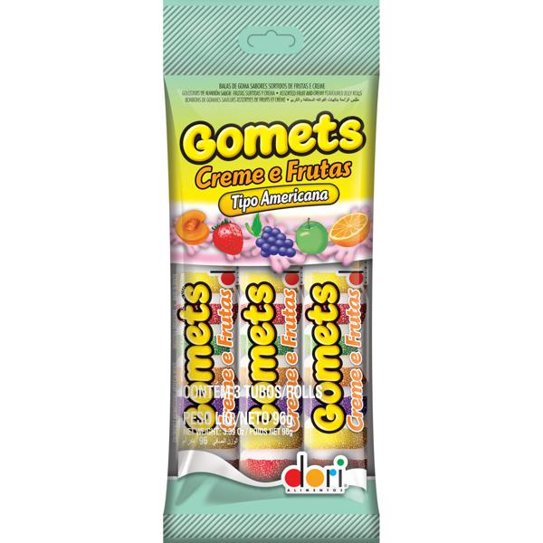 Bala de Goma DORI Gomets Creme e Frutas 32g