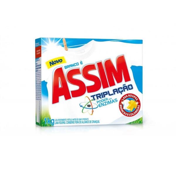 Sabão em Pó ASSIM Triplação Floral Caixa 1Kg