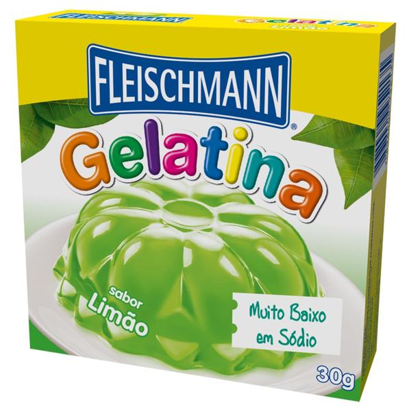 Gelatina Po Fleischmann 30G Limao