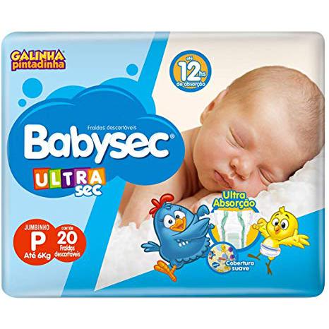 Fralda Galinha Pintadinha Babysec Ultra Sec JUMBINHO P