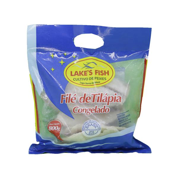 Filé de Tilápia LAKES FISH Congelado 800g