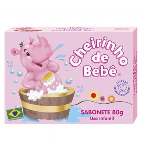 Sabonete Infantil Cheirinho de Bebê Rosa 80g