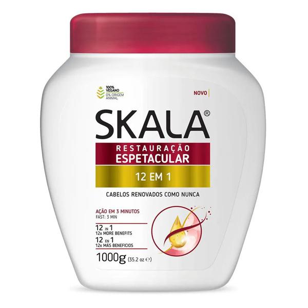 Creme Trat Skala 1kg 12 Em 1 Restauracao e Brilho