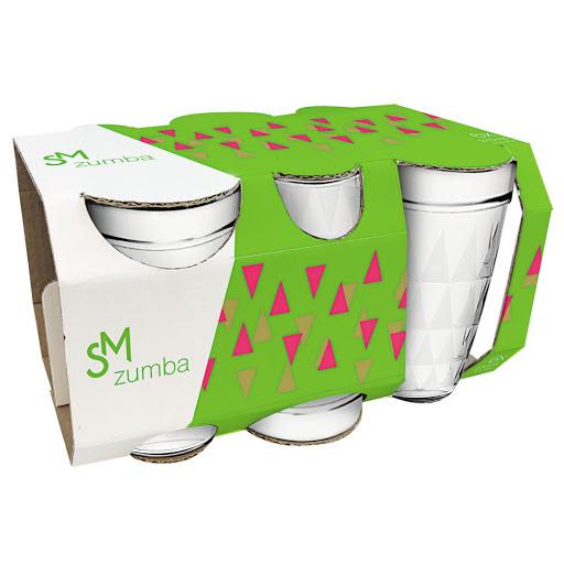 Conjunto de Copo Sm Zumba 270Ml 6 Unidades